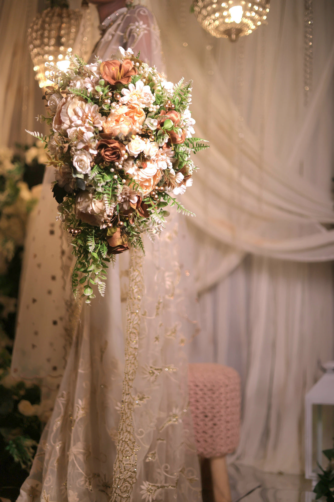 Customised Bridal Bouquet by Jachkriz Studio – Elegant Wedding Floral Arrangement