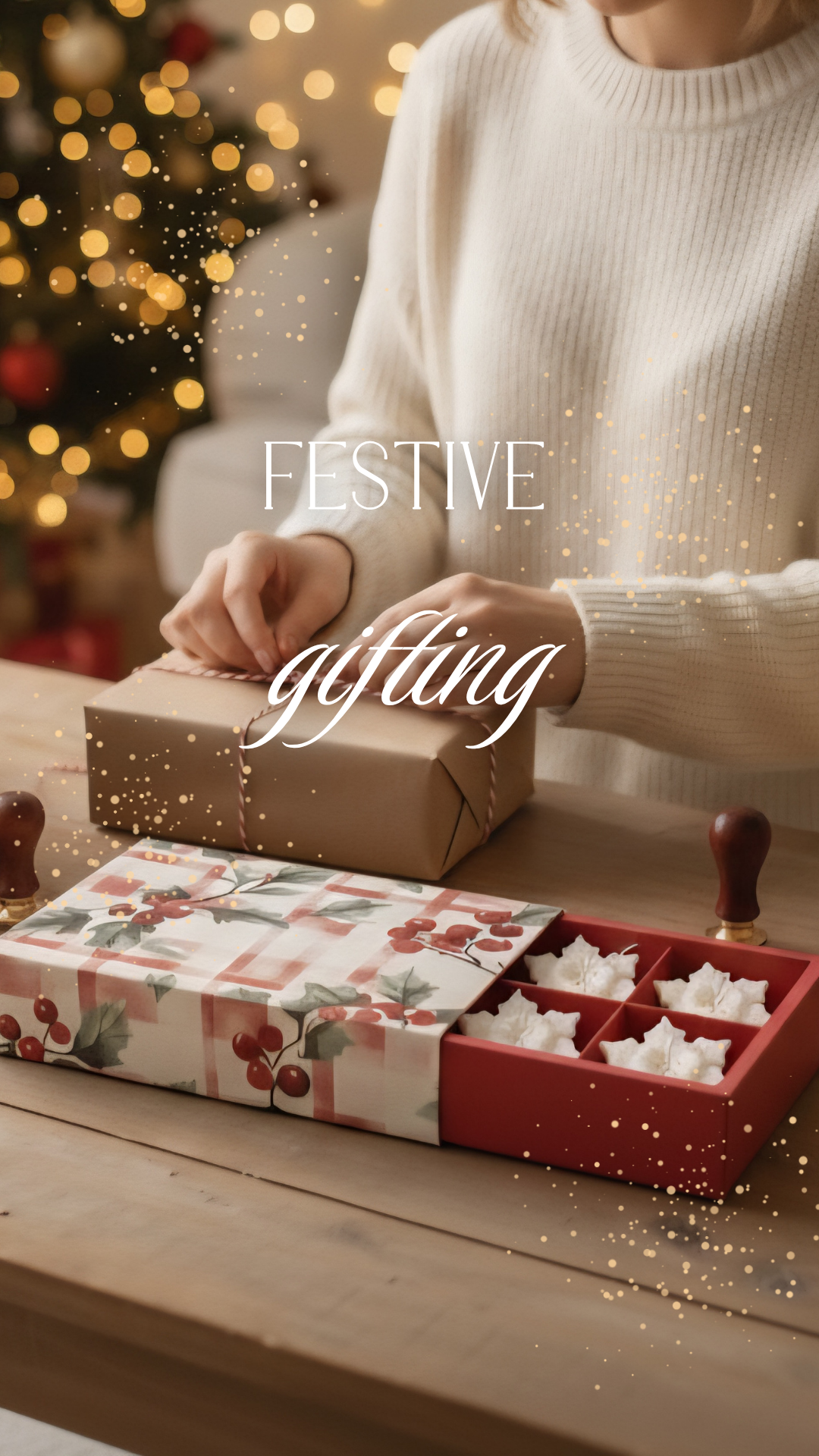 Christmas scented soy candles- festive luxury gifting by JacHKriz Studio 