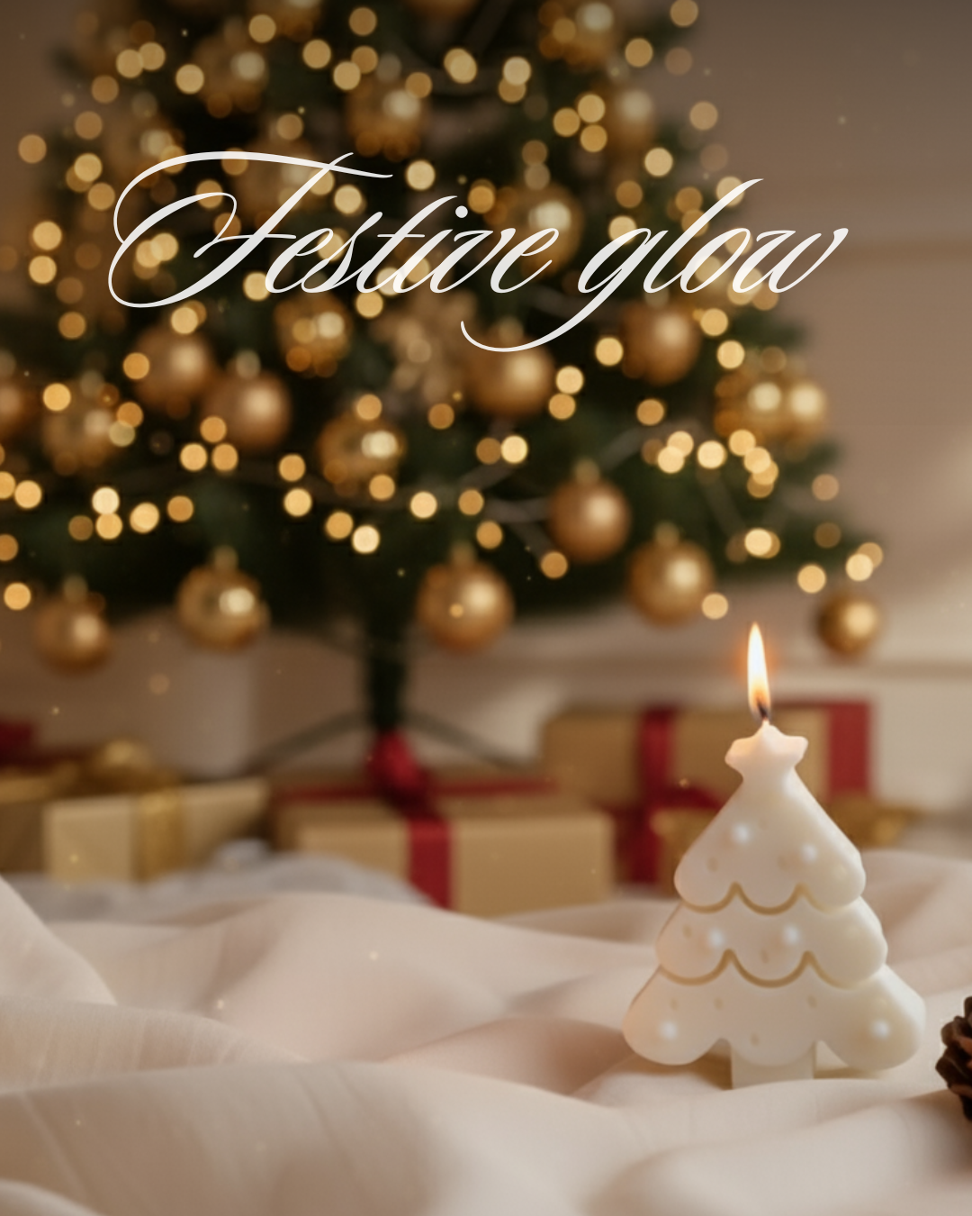 Christmas Candles scented soy wax  eco-friendly candle made in India  for festive and gifting 