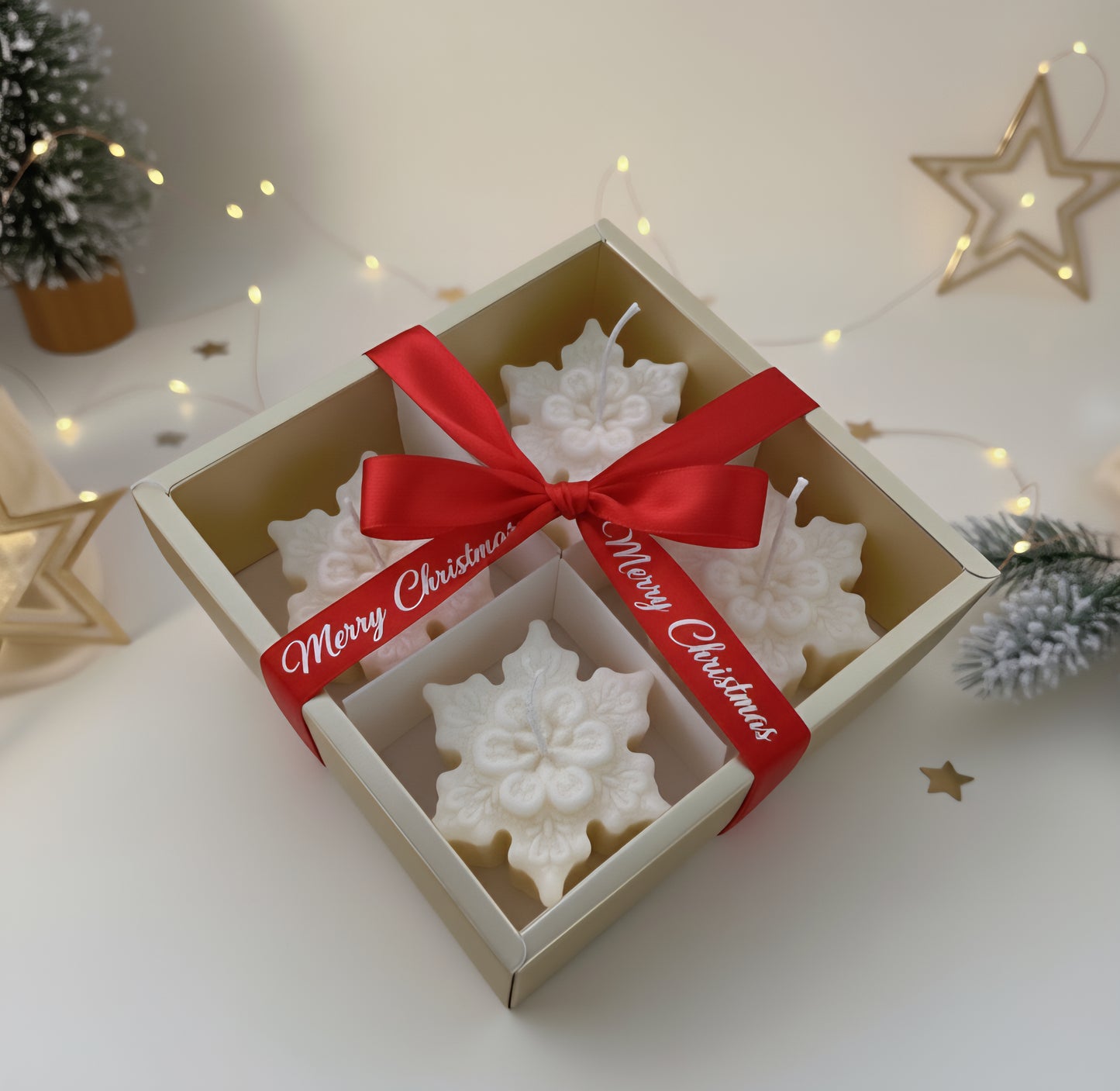 Frost kiss scented candle gift box- pack of 4