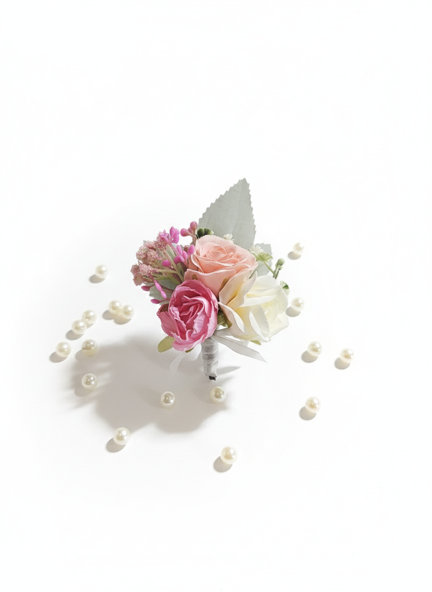 Pastel Bloom Boutonniere