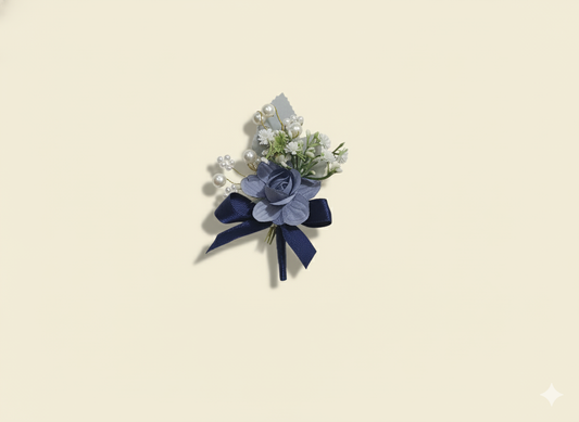 Twilight blue Boutonniere