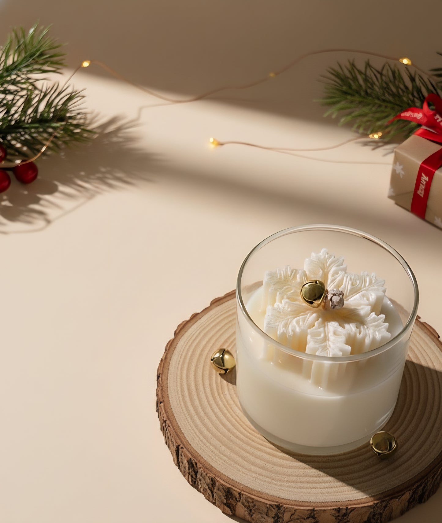 Snowy Serenity scented candle-1 pc